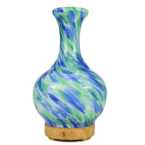 Aroma Atomiser Glass Vase Blue & Green