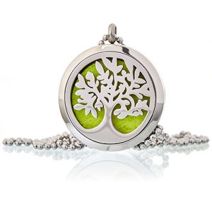 Tree of Life Aroma Necklace on white background