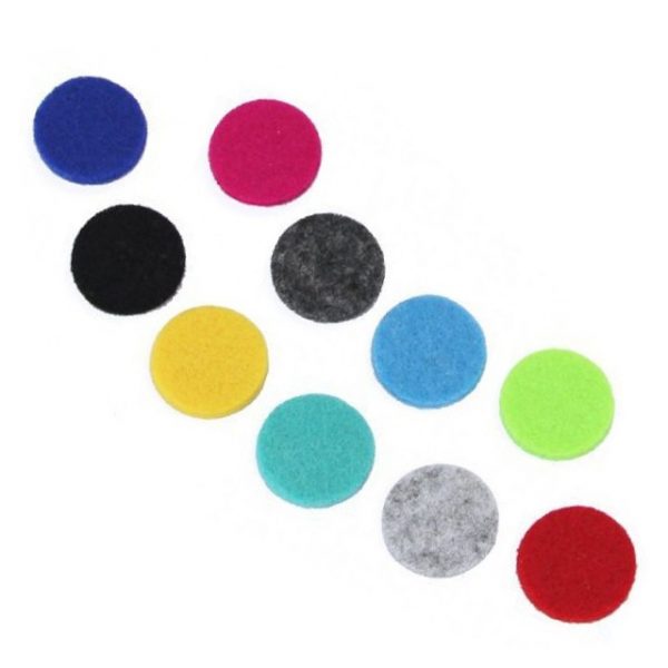 Refill pads for Aroma jewellery and car diffusers - different colours 10mm size