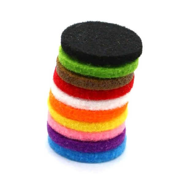 Refill pads for Aroma jewellery and car diffusers - different colours 20mm size