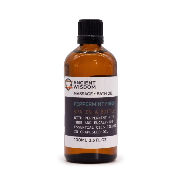 Peppermint Fresh Massage Oil - 100ml - Image 4